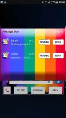 Rainbow flag Next SMS Skin android App screenshot 0