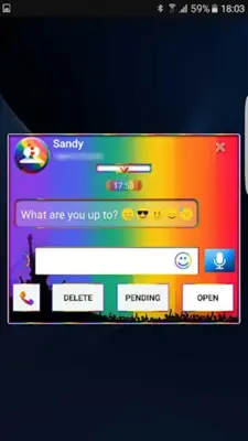 Rainbow flag Next SMS Skin android App screenshot 4